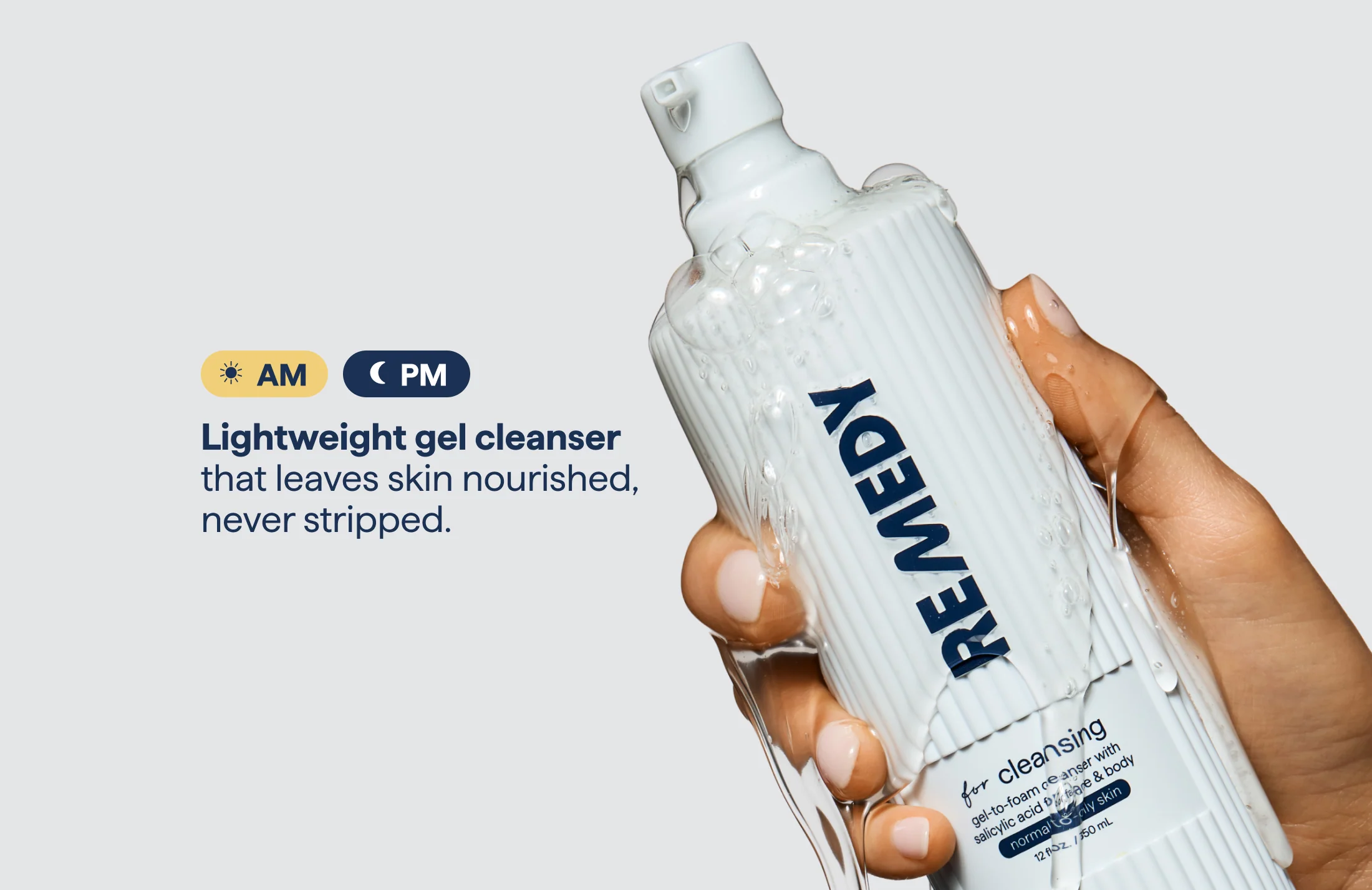 REMEDY Gel-to-Foam Cleanser with Salicylic Acid - Image 8